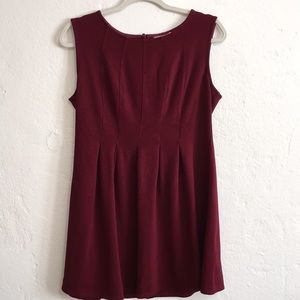 MONTEAU  Burgundy above the knee Dress women’s size Medium